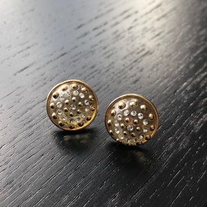 Marc by Marc Jacob Gold, Crystal and Clear Studs